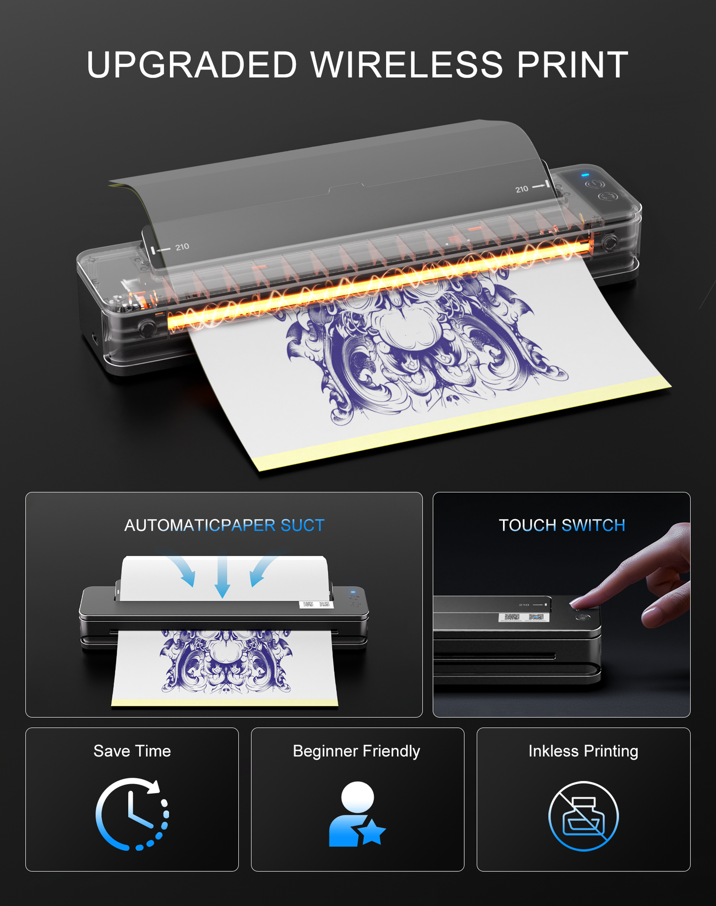 Mini Type Tattoo Transfer Machine