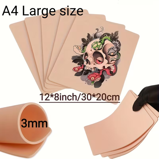 Blank Tattoo Practice Skin  A4 Size / 3mm