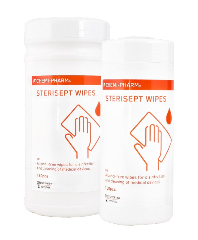 Surface disinfection wipes, alcohol free STERISEPT WIPES, 120 pcs.
