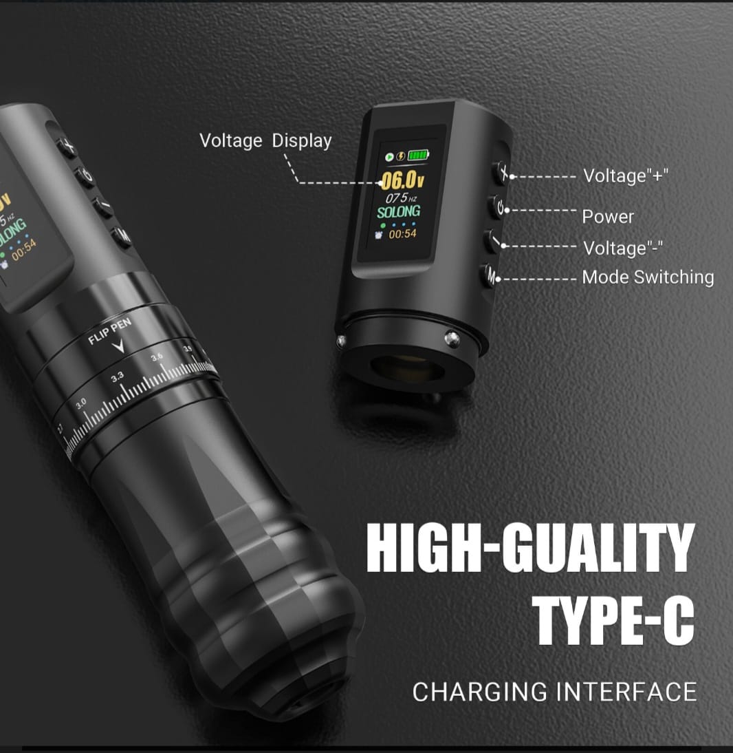 SL-M2-E96 Solong Professional Wireless Rotary Tatoo Pen