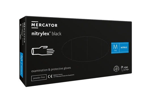 "Nitrylex Black" Nitrile Gloves from Mercator Medical – Your Guarantee of Safety and Style!